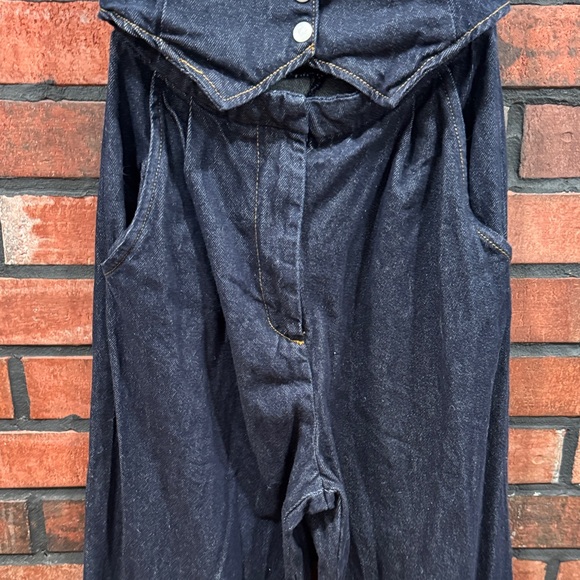 Amanda Uprichard x Revolve Isadore Denim Jumpsuit in Indig - Picture 9 of 16